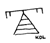 Tamil Nadu - graffiti symbols - cone ladder combination indicates the pathway to heaven.